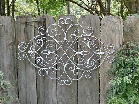 white vintage metal wall art on house exterior|White Metal Wall Art Outdoor .